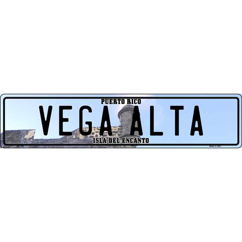 Vega Alta Puerto Rico Novelty Metal European License Plate