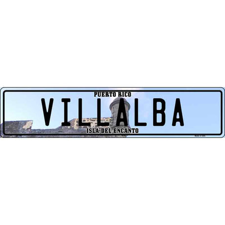 Villalba Puerto Rico Novelty Metal European License Plate