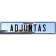 Adjuntas Puerto Rico Novelty Metal European License Plate