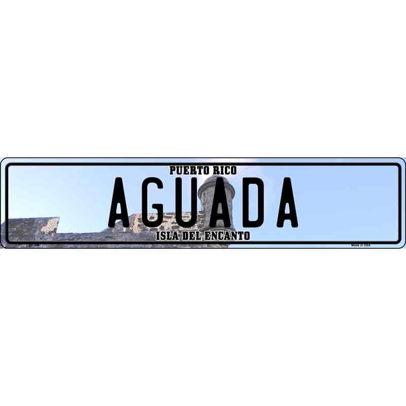 Aguada Puerto Rico Novelty Metal European License Plate