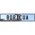 Boricua Puerto Rico Novelty Metal European License Plate