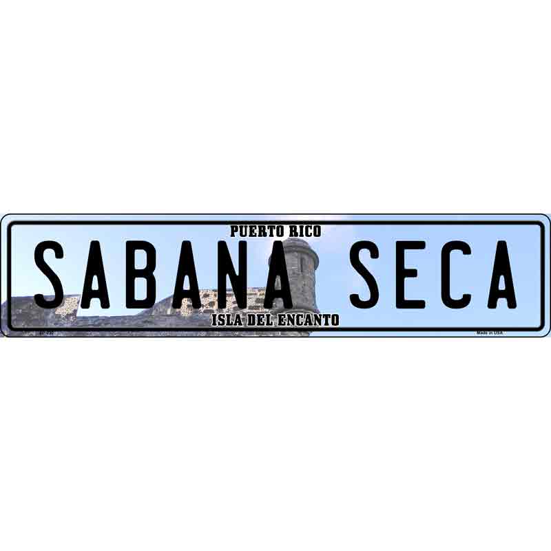 Sabana Seca Puerto Rico Novelty Metal European License Plate