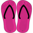 Pink Solid Novelty Metal Flip Flops (Set of 2)