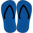 Blue Solid Novelty Metal Flip Flops (Set of 2)