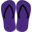 Purple Solid Novelty Metal Flip Flops (Set of 2)