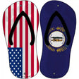 USA|Kentucky Flag Novelty Metal Flip Flops (Set of 2)