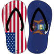 USA|Michigan Flag Novelty Metal Flip Flops (Set of 2)