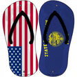 USA|Oregon Flag Novelty Metal Flip Flops (Set of 2)