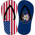 USA|Utah Flag Novelty Metal Flip Flops (Set of 2)