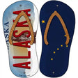 Alaska|AK Flag Novelty Metal Flip Flops (Set of 2)