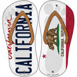 California|CA Flag Novelty Metal Flip Flops (Set of 2)