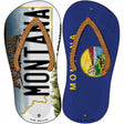 Montana|MT Flag Novelty Metal Flip Flops (Set of 2)