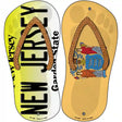 New Jersey|NJ Flag Novelty Metal Flip Flops (Set of 2)