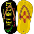 New Mexico|NM Flag Novelty Metal Flip Flops (Set of 2)