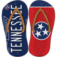 Tennessee|TN Flag Novelty Metal Flip Flops (Set of 2)