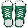 Green Solid Novelty Metal Shoe Outlines (Set of 2)