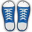 Blue Solid Novelty Metal Shoe Outlines (Set of 2)