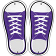 Purple Solid Novelty Metal Shoe Outlines (Set of 2)