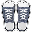 Blue Glitter Novelty Metal Shoe Outlines (Set of 2)