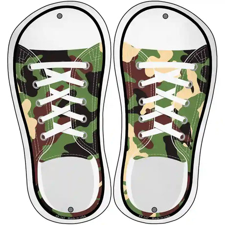 Army Camo Novelty Metal Shoe Outlines (Set of 2)