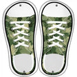 Green Leaves Camo Novelty Metal Shoe Outlines (Set of 2)