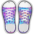 Pink|Blue Sparkles Novelty Metal Shoe Outlines (Set of 2)