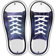 Trident Purple Novelty Metal Shoe Outlines (Set of 2)