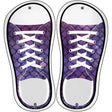 Purple Glitter Scales Novelty Metal Shoe Outlines (Set of 2)