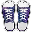 Purple Scales Novelty Metal Shoe Outlines (Set of 2)