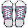 Teal|Purple Scales Novelty Metal Shoe Outlines (Set of 2)