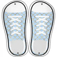 Baby Blue|Gold Scales Novelty Metal Shoe Outlines (Set of 2)