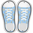 Seahorses Baby Blue Novelty Metal Shoe Outlines (Set of 2)