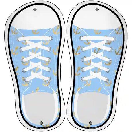 Anchor Baby Blue Novelty Metal Shoe Outlines (Set of 2)