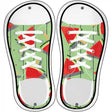 Watermelon Popsicles Novelty Metal Shoe Outlines (Set of 2)