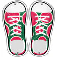 Watermelon Green Novelty Metal Shoe Outlines (Set of 2)