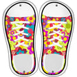 Summer Flowers Novelty Metal Shoe Outlines (Set of 2)