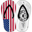 USA|2nd Amendment Novelty Metal Flip Flops (Set of 2)