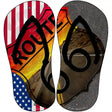 USA|Route 66 Shield Novelty Metal Flip Flops (Set of 2)