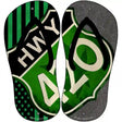 USA Weed|HWY 420 Novelty Metal Flip Flops (Set of 2)