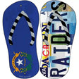 NV Flag|Raiders Strip Art Novelty Metal Flip Flops (Set of 2)