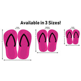 IL Flag|Northwestern Strip Art Novelty Flip Flops Sticker Decal