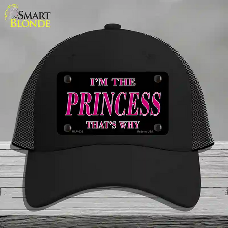 Princess Thats Why Novelty License Plate Hat Mesh / Black