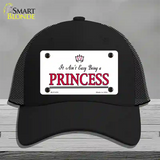 Easy Being A Princess Novelty License Plate Hat Mesh / Black