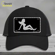 Mud Flap Girl Sillouette Novelty License Plate Hat Mesh / Black