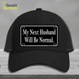 My Next Husband NoveltyNovelty License Plate Hat Mesh / Black