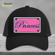 Pink Princess Tiara Novelty License Plate Hat Mesh / Black