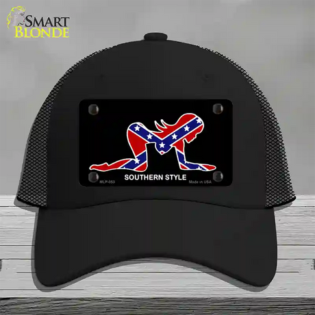 Southern Style Sexy Novelty License Plate Hat Mesh / Black