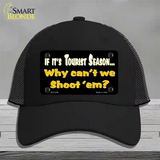 Why Cant We Shoot Em Novelty License Plate Hat Mesh / Black