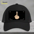 Middle Finger Novelty License Plate Hat Mesh / Black