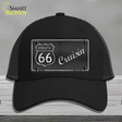 Route 66 Cruisin Novelty License Plate Hat Mesh / Black